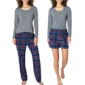 Eddie Bauer 3-Piece Waffle Fleece Pajamas Set XXL (4141)